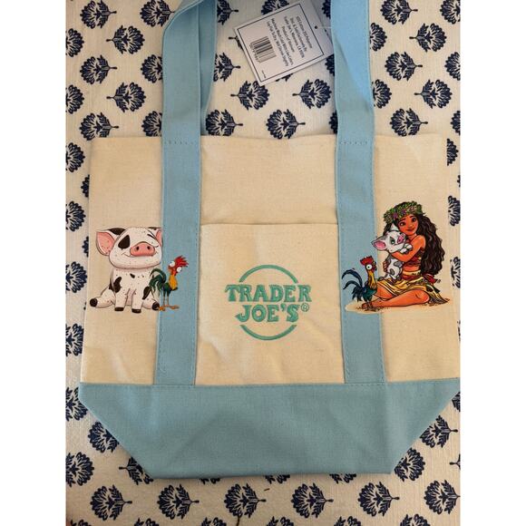 Disney Handbags - Disney Moana Double Sided Custom Made Trader Joes Mini Tote